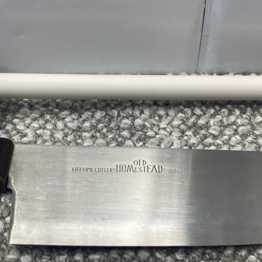 Old Homestead Knife Set 4 Knives Sharpener With Holding Block‎